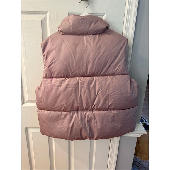 Old Navy Lavender Blush Puffer Vest sz 2X EUC - Picture 7 of 9